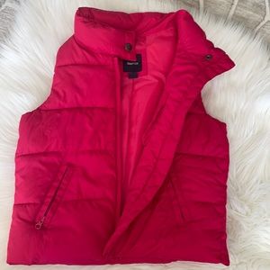 Gap Kids Girls Puffer Vest, size S 6 / 7 Pink
